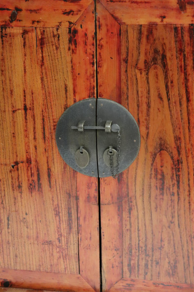 Asian Wooden 2 Door Storage Cabinet