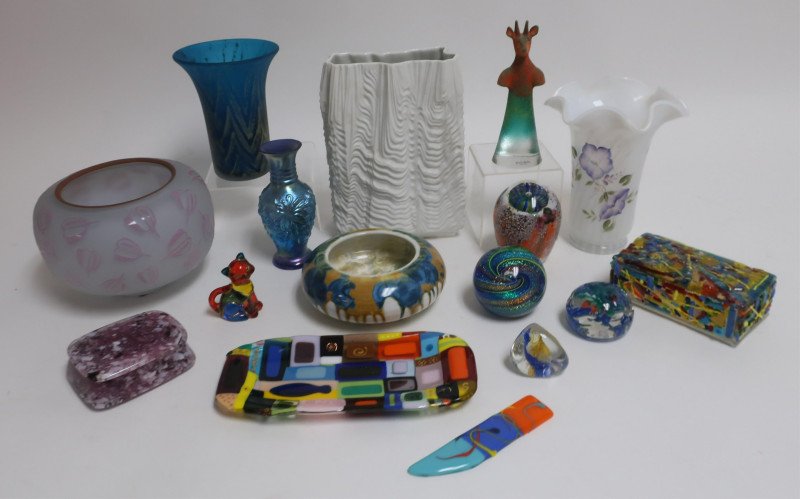 20th C. Art Glass Objects, Kosta Boda &amp; Others