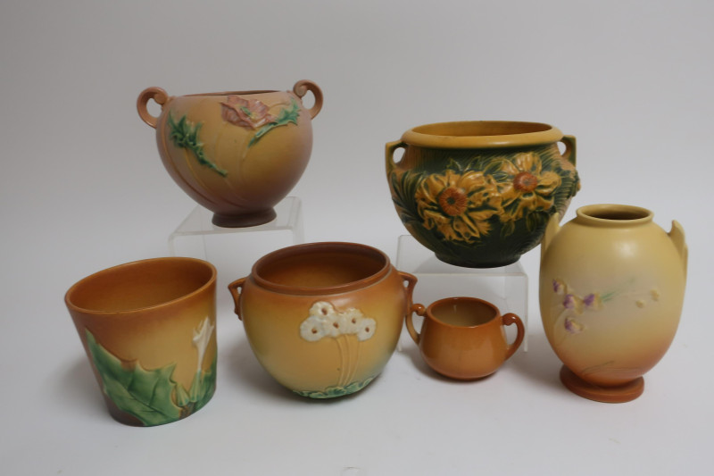 Group of Roseville Pottery, floral
