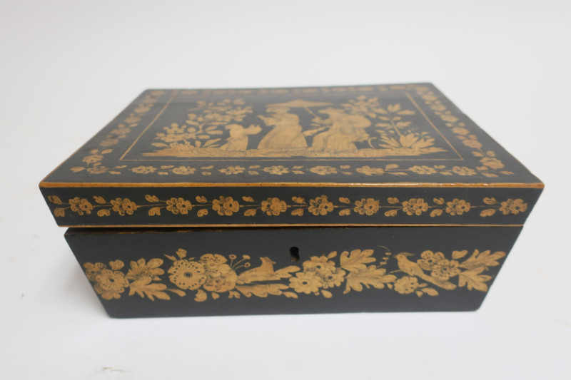 4 English Wood Boxes, 19th C. and later