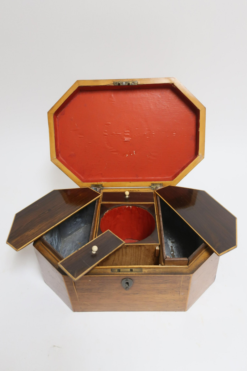 4 English Wood Boxes, 19th C. and later