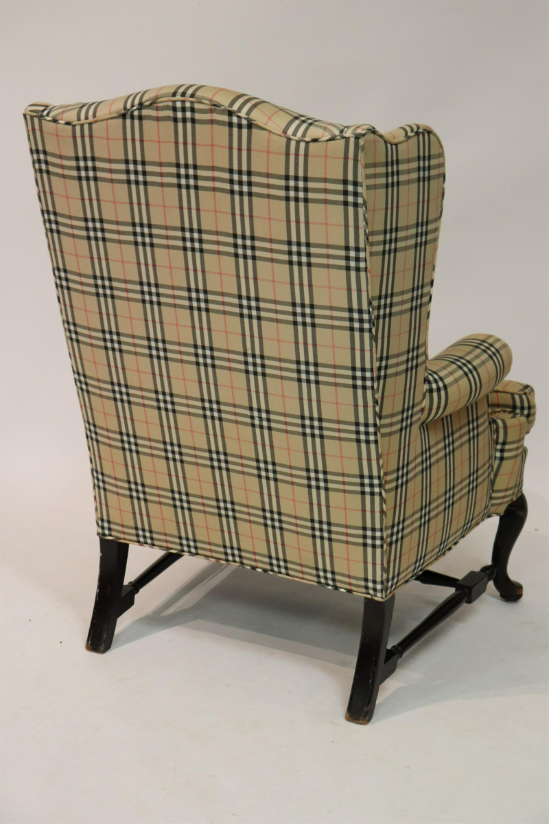 Queen Ann Style Wing Chair, 19th C.