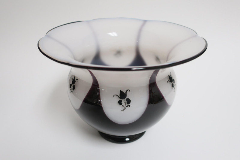 3 Art Deco Glass Bowls &amp; Decanter