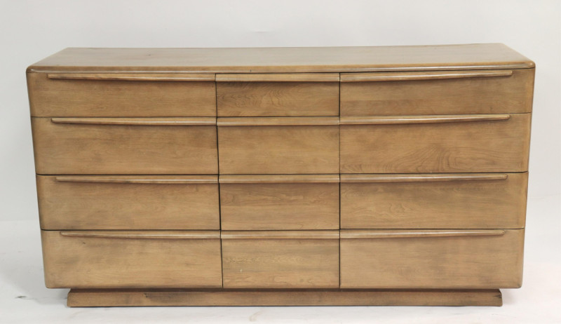 Heywood Wakefield Cherry Dresser with Mirror