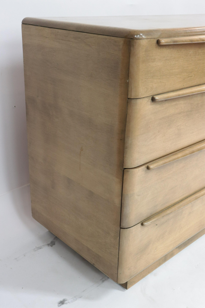 Heywood Wakefield Cherry Dresser with Mirror