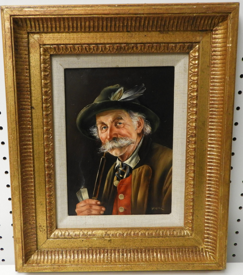 Manner of Otto Eichinger - Man with Pipe