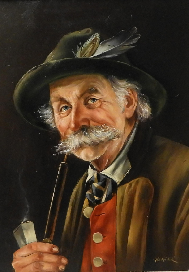 Manner of Otto Eichinger - Man with Pipe