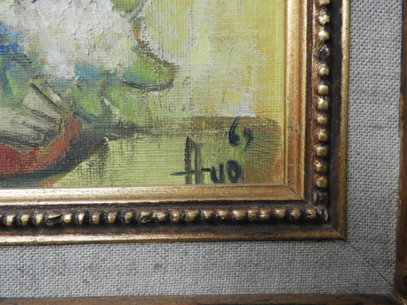 Robert Aillaud Ayo - Girl in Yellow with Flowers