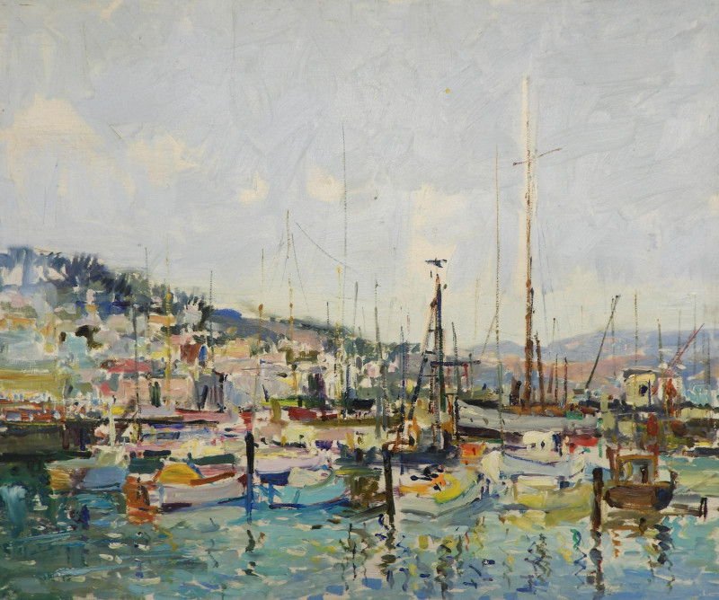 Manner of Mario Agostinelli - Harbor Scene