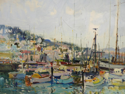 Manner of Mario Agostinelli - Harbor Scene