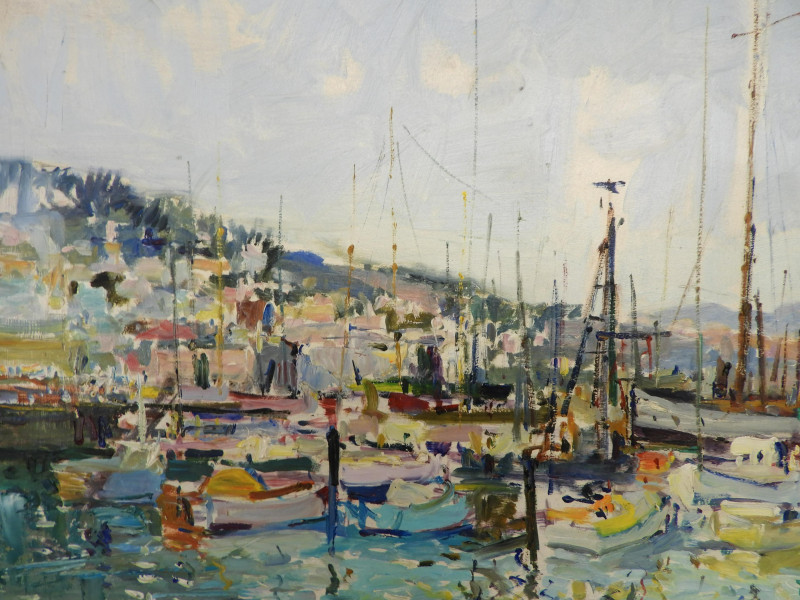 Manner of Mario Agostinelli - Harbor Scene