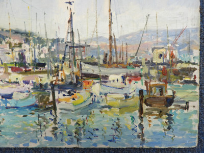 Manner of Mario Agostinelli - Harbor Scene