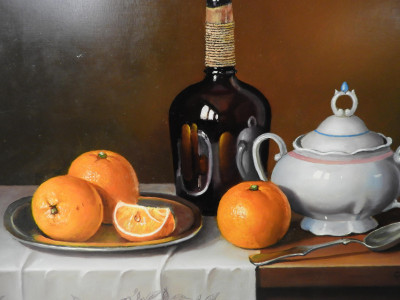 András Gombár - Still Life with Oranges