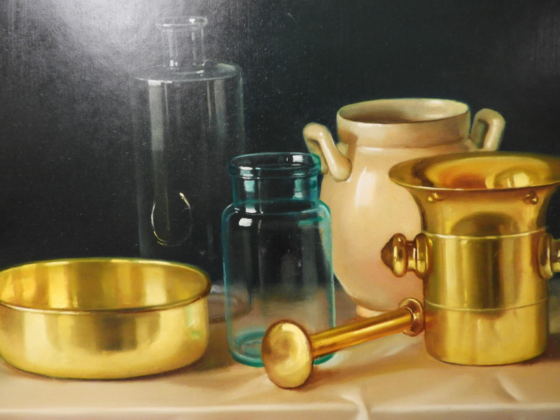 András Gombár - Still Life with Vessels