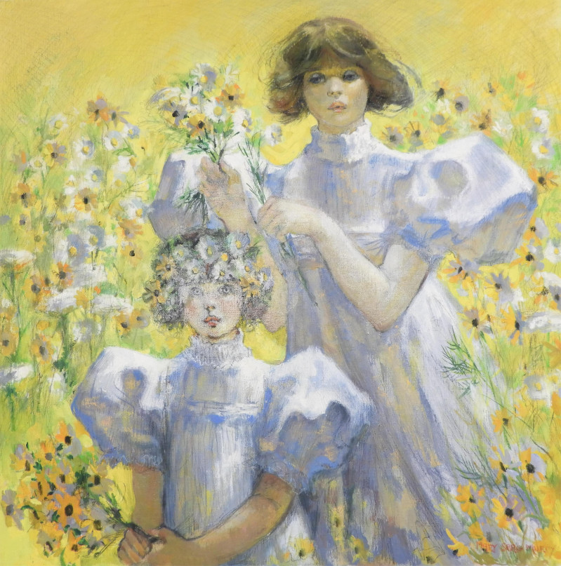 Mary Sarg Murphy - Gathering Daisies
