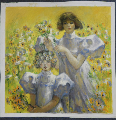 Mary Sarg Murphy - Gathering Daisies