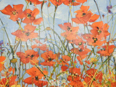 A. Flores - Red Poppies in the Field