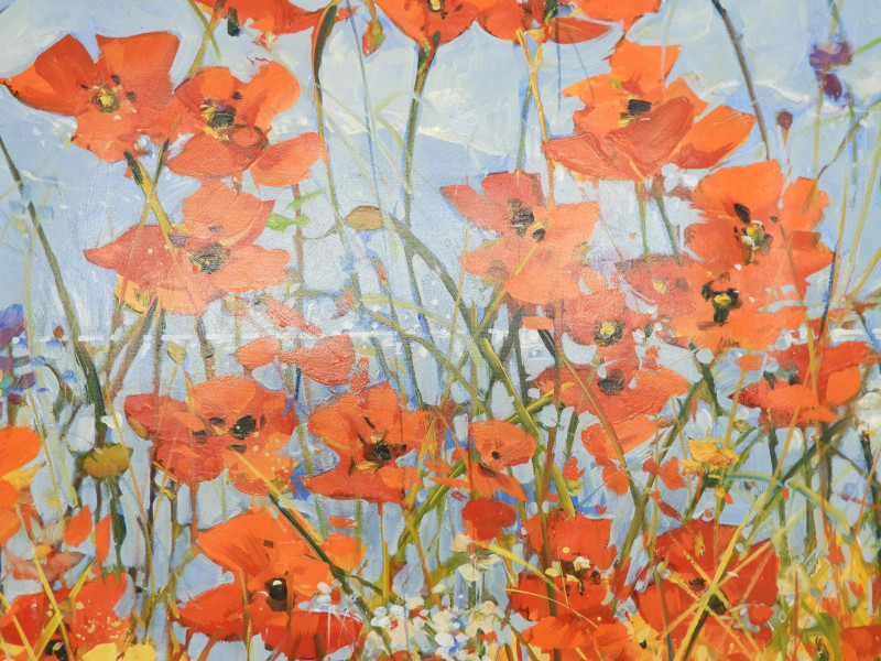 A. Flores - Red Poppies in the Field