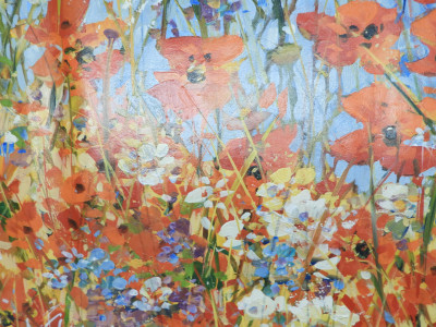 A. Flores - Red Poppies in the Field
