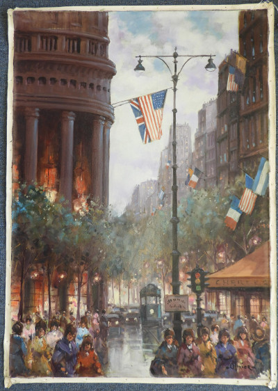 Maurice Olivier - Street Scene