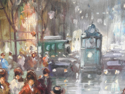 Maurice Olivier - Parisian Street Scene