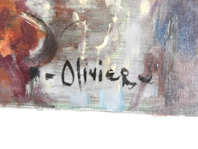 Maurice Olivier - Parisian Street Scene