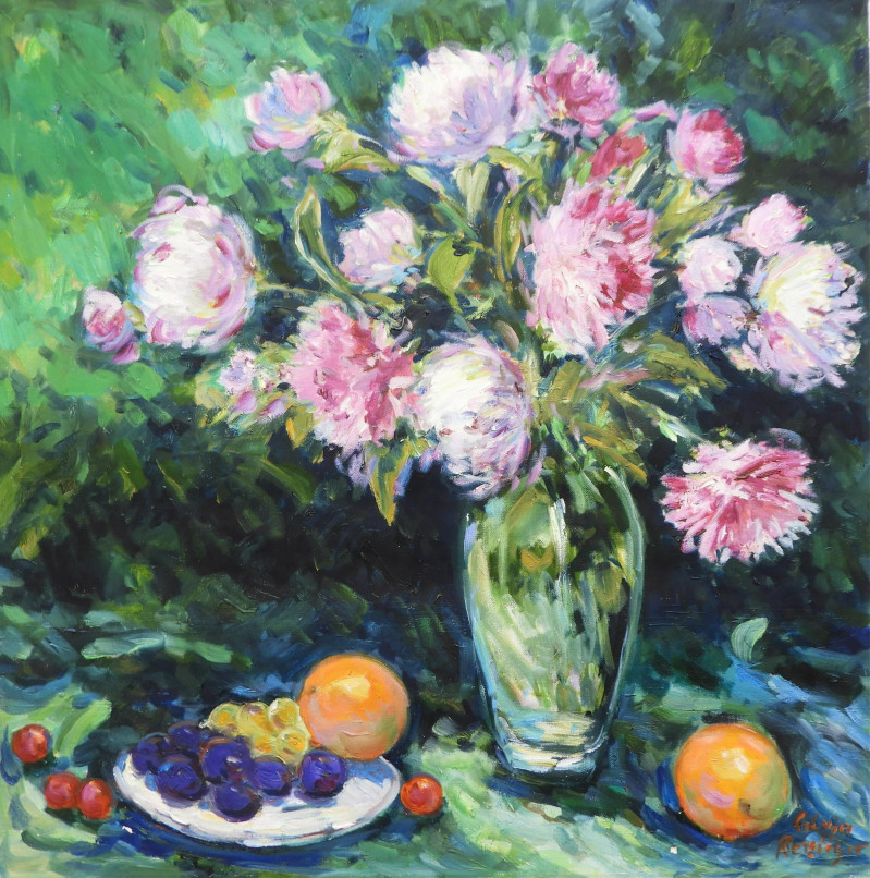 Silvia Reisinger Malva - Peonies in Still Life