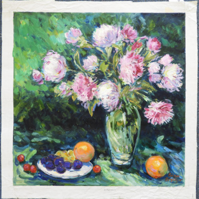 Silvia Reisinger Malva - Peonies in Still Life
