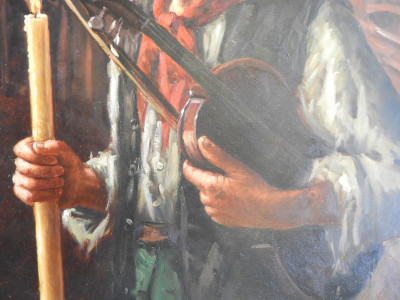 Nello Iovine - Man in Cathedral with Candle