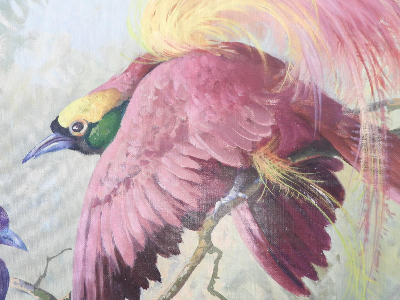 Honoré Camos - Pink Birds of Paradise