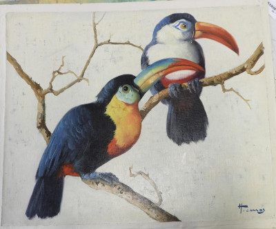 Honoré Camos - Two Tucans