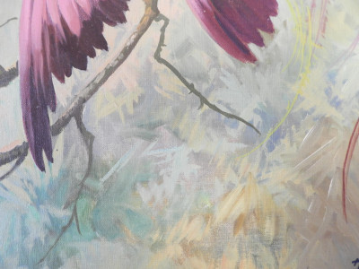 Honoré Camos - Pink Birds of Paradise