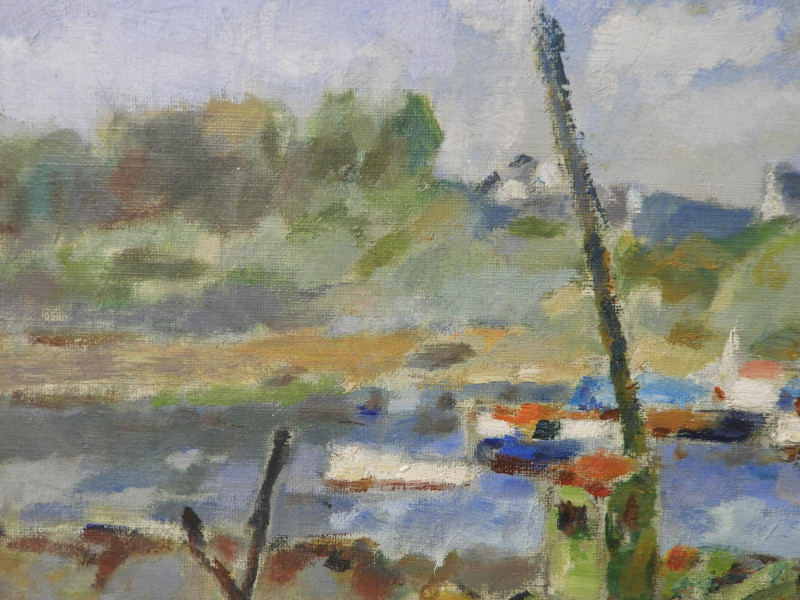 Alfred Chagniot - Fishing Boats on Beach