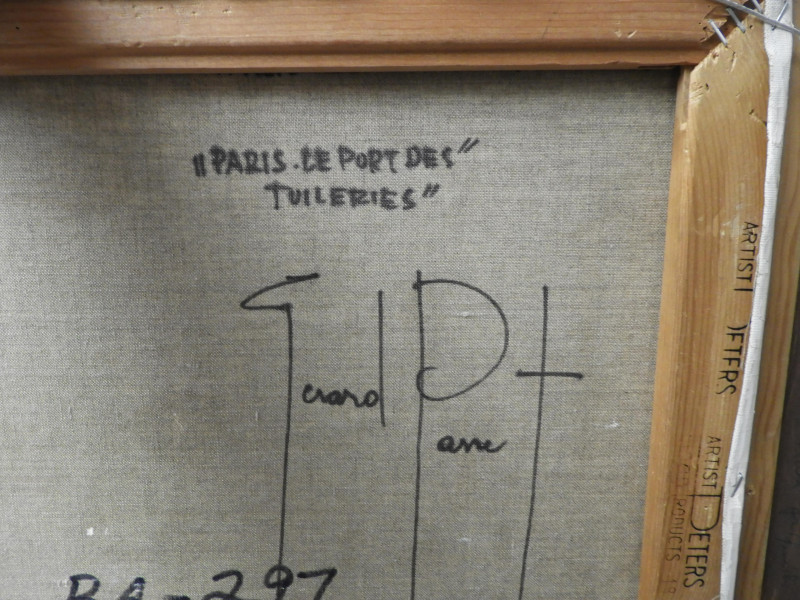 Gerard Passet - Paris Le Port Des Tuileries