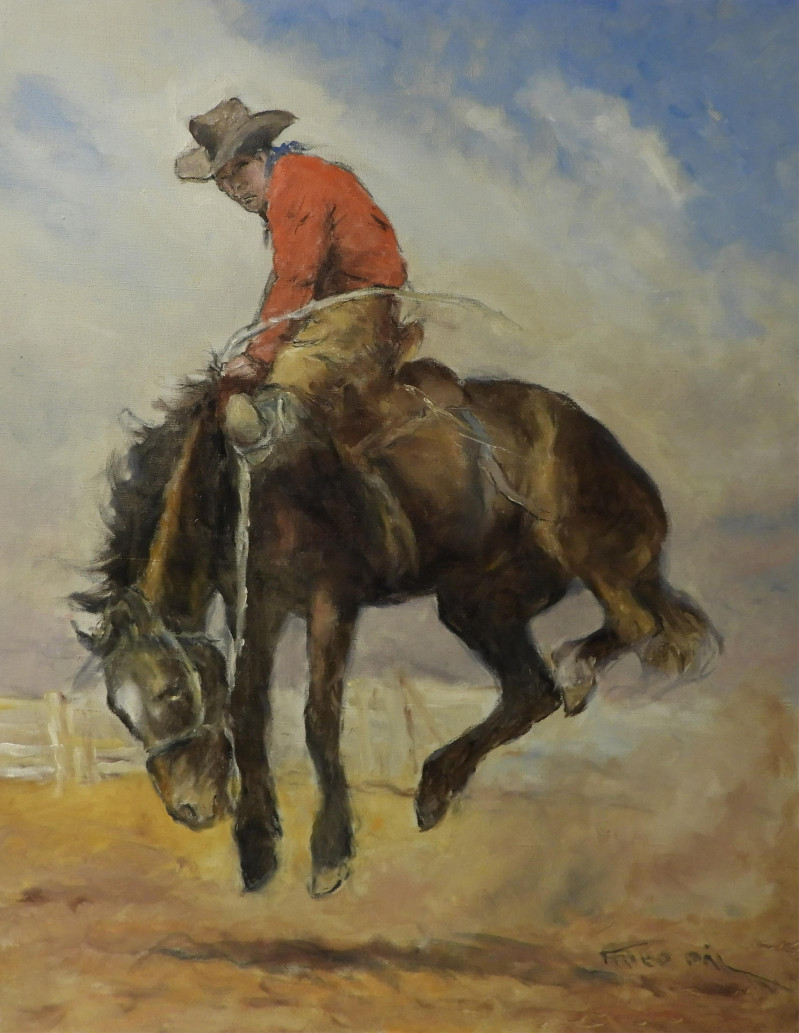 Pal Fried - Cowboy on Bronco