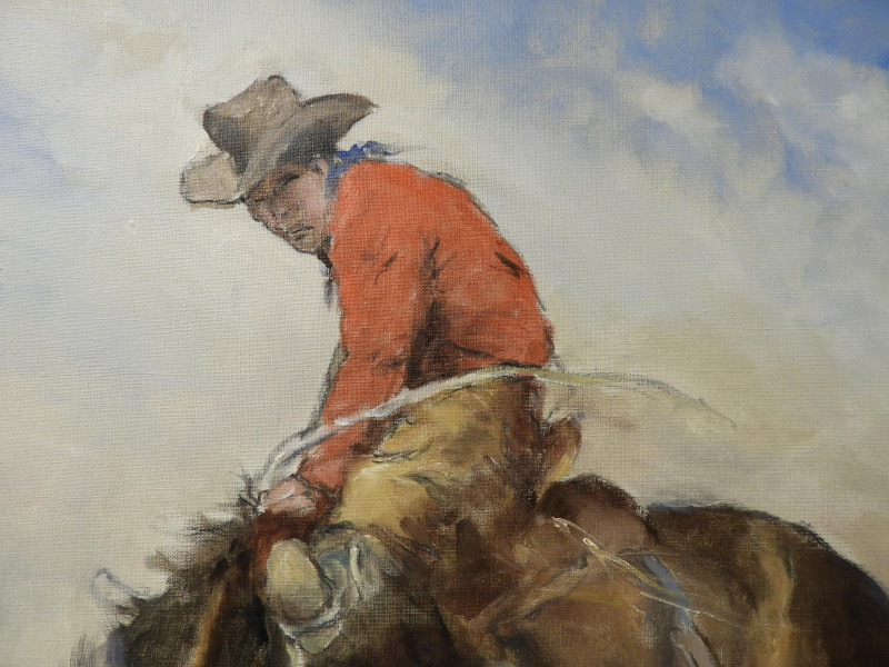 Pal Fried - Cowboy on Bronco