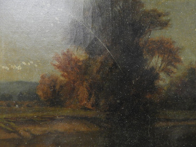 19th C River Landscape O/C