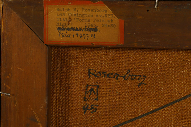 Ralph Rosenborg - Forms Felt at Night, O/C