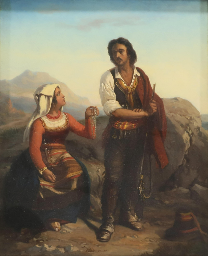 Gypsies, 19th C., Oil on Canvas