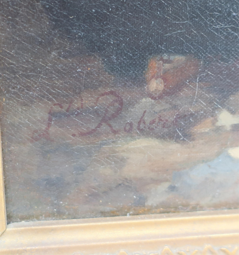 Gypsies, 19th C., Oil on Canvas