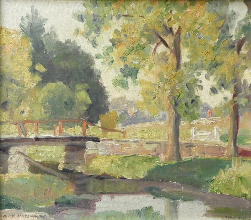 Clark Hobart - Near White, Impressionist Landscape