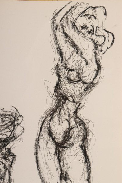 Tom Merrifield, Go Go Dancer, ink, pastel on paper