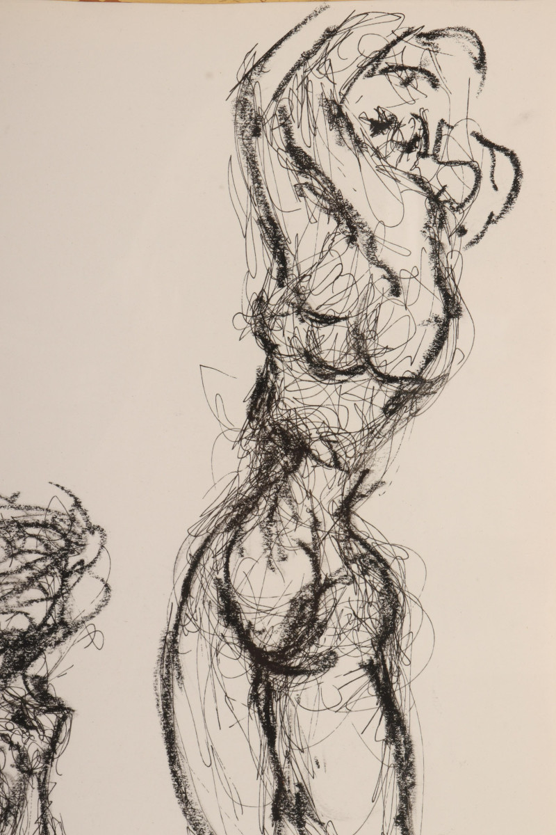 Tom Merrifield, Go Go Dancer, ink, pastel on paper
