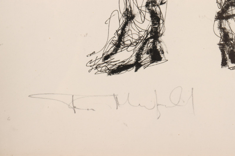 Tom Merrifield, Go Go Dancer, ink, pastel on paper