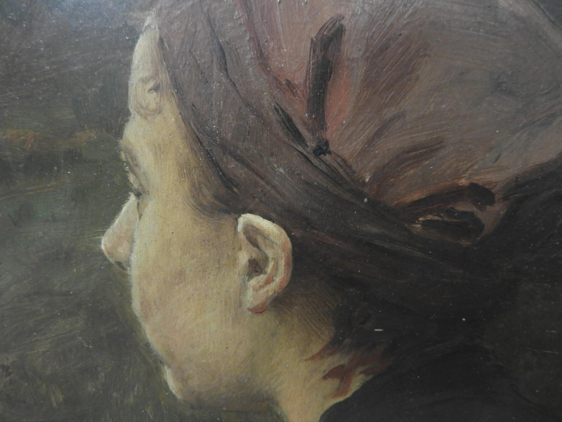 Wenceslas Vaclav Brozik - Profile of Woman O/B