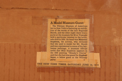 Raphael Soyer - Nude, lithograph