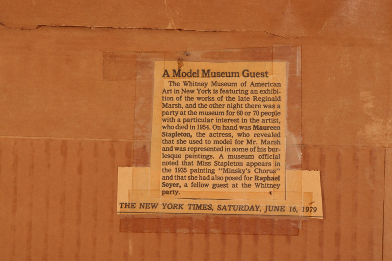 Raphael Soyer - Nude, lithograph