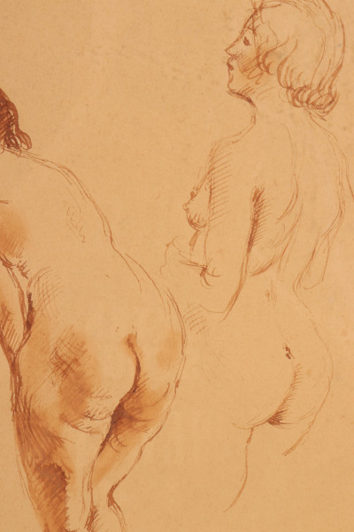 Raphael Soyer - Nude, lithograph