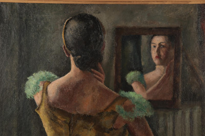 Samuel Brecher - The Dancer, large oil on canvas