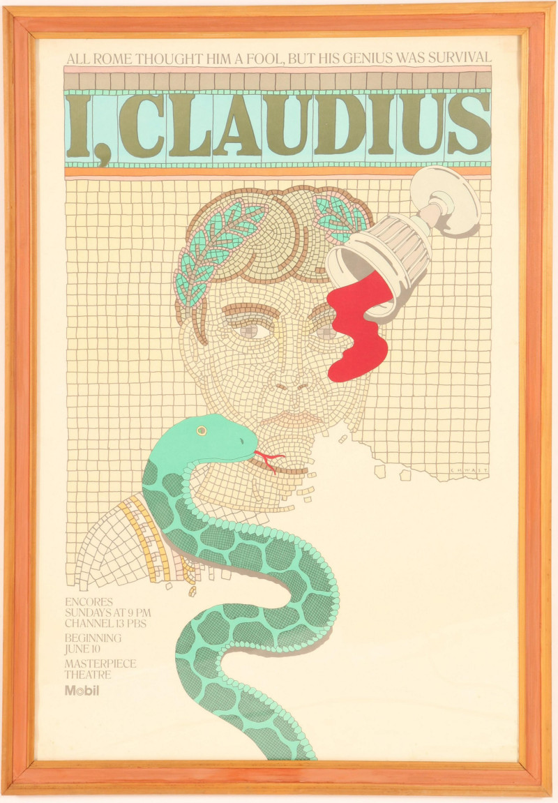 Seymour Chwast, I Claudius Poster, PBS series